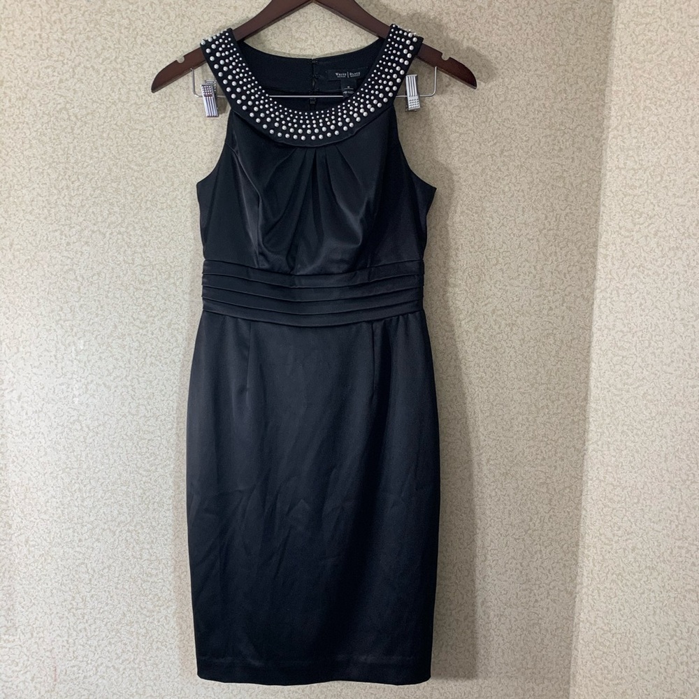 WHITE HOUSE BLACK MARKET Dress Pearl Neckline